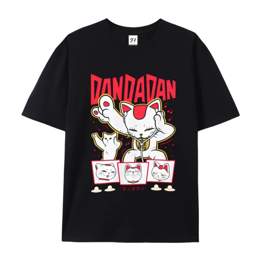 Pure Cotton Unisex Round Neck Anime T-Shirt Dandadan