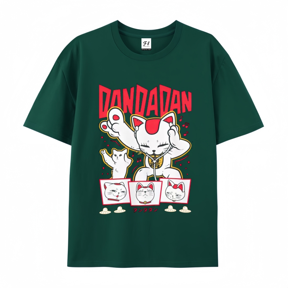 Pure Cotton Unisex Round Neck Anime T-Shirt Dandadan