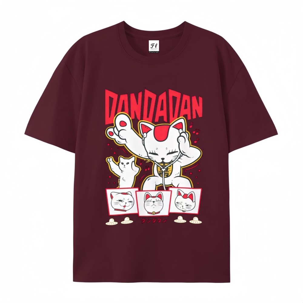 Pure Cotton Unisex Round Neck Anime T-Shirt Dandadan