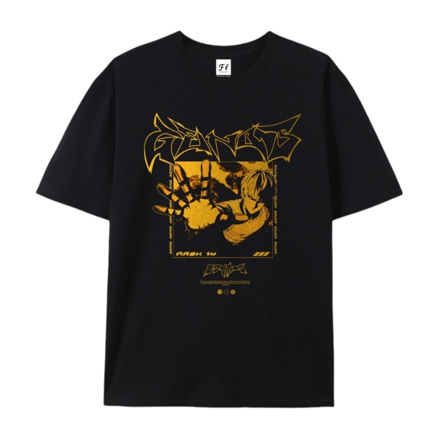 Pure Cotton Unisex Round Neck Anime T-Shirt One Punch Man