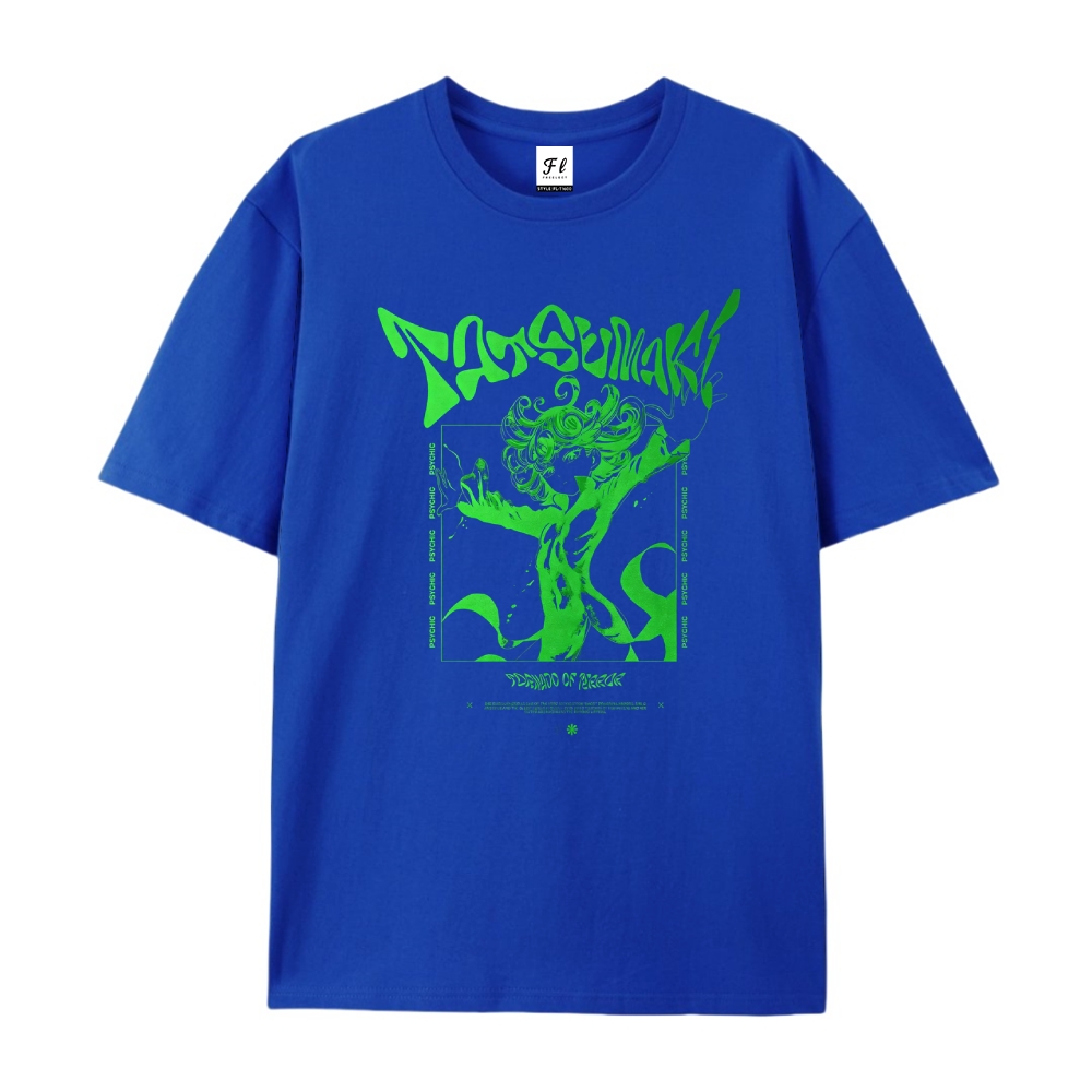 Pure Cotton Unisex Round Neck Anime T-Shirt One Punch Man