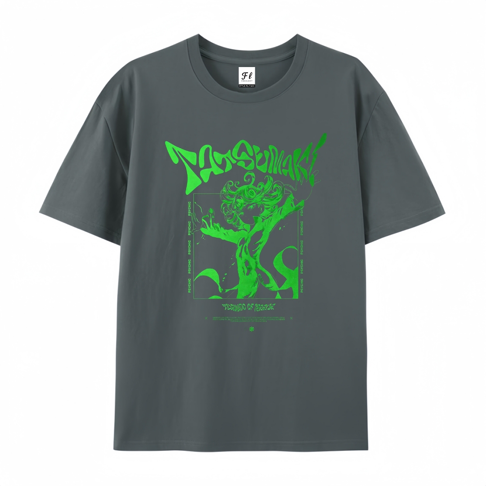 Pure Cotton Unisex Round Neck Anime T-Shirt One Punch Man