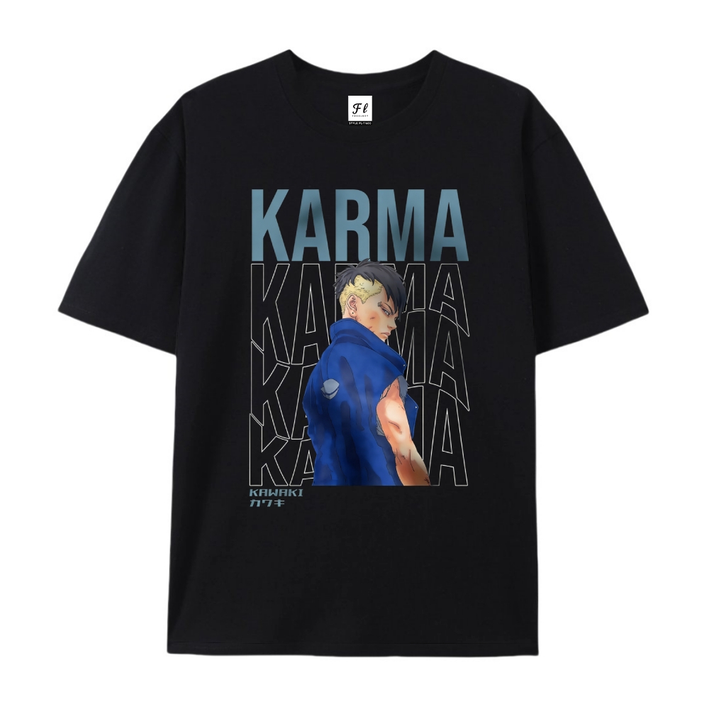 Pure Cotton Unisex Round Neck Anime T-Shirt Boruto