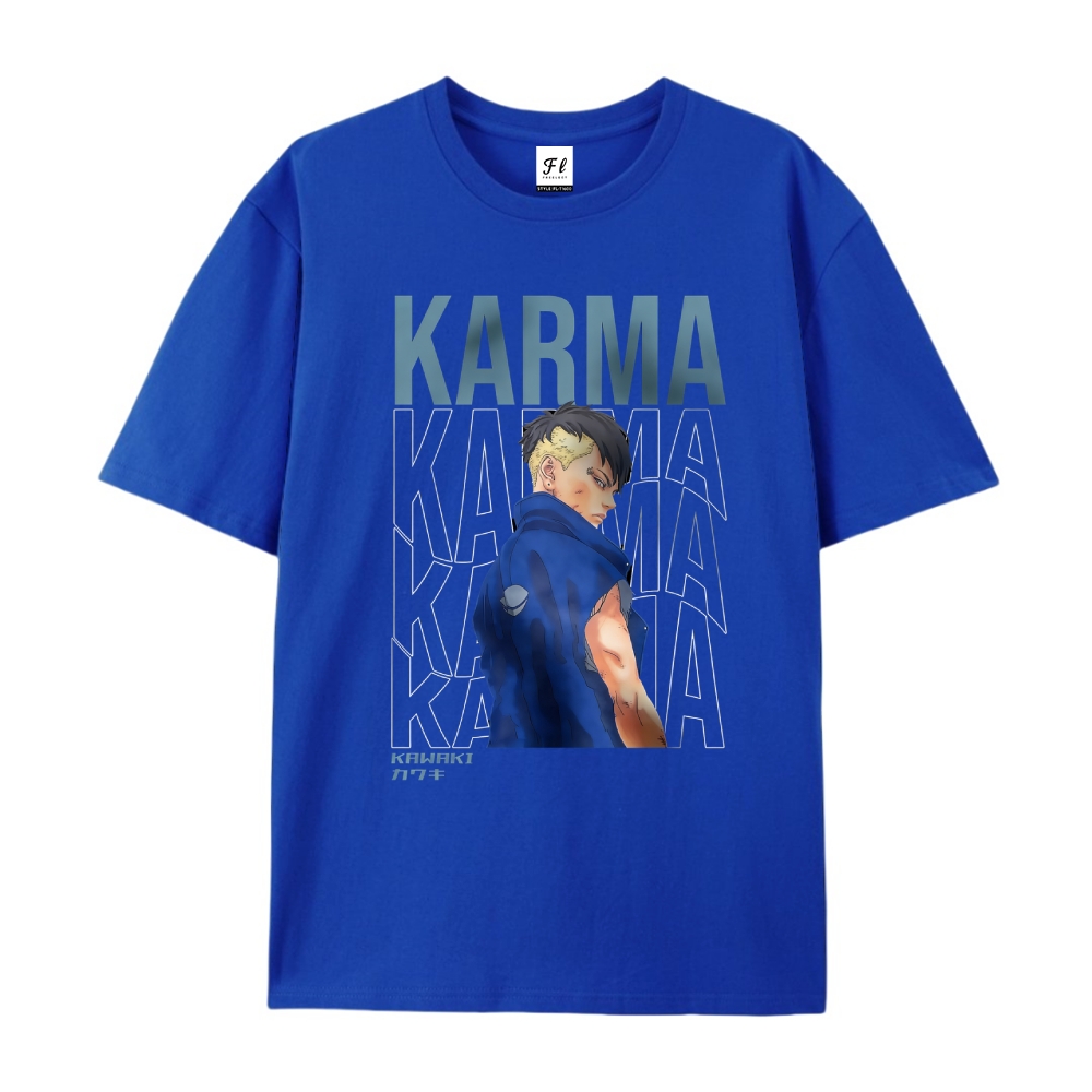 Pure Cotton Unisex Round Neck Anime T-Shirt Boruto