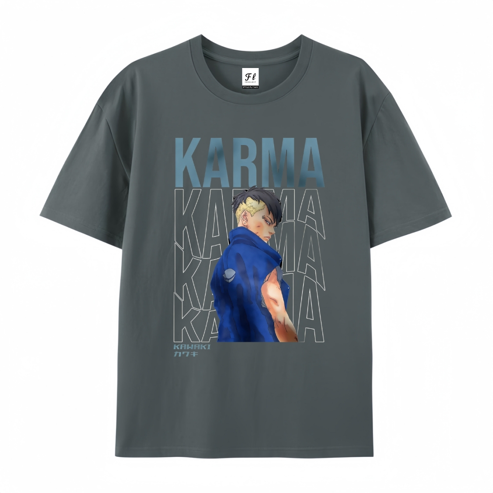 Pure Cotton Unisex Round Neck Anime T-Shirt Boruto