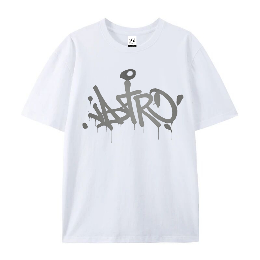 Vintage Oversized T-Shirt Blue Lock