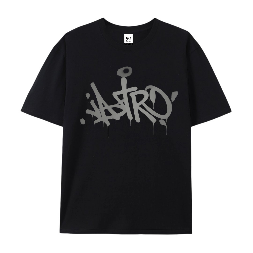 Vintage Oversized T-Shirt Blue Lock