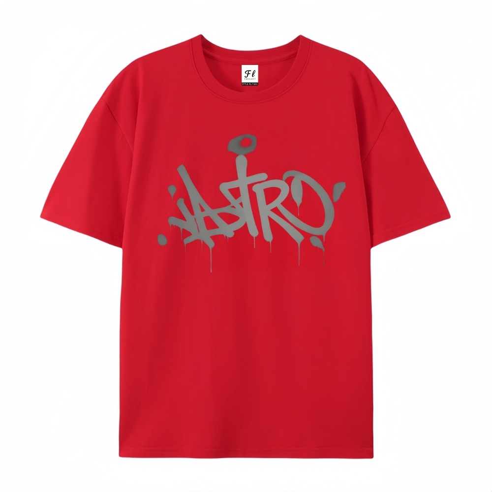 Vintage Oversized T-Shirt Blue Lock