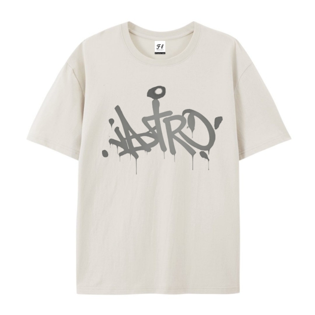 Vintage Oversized T-Shirt Blue Lock