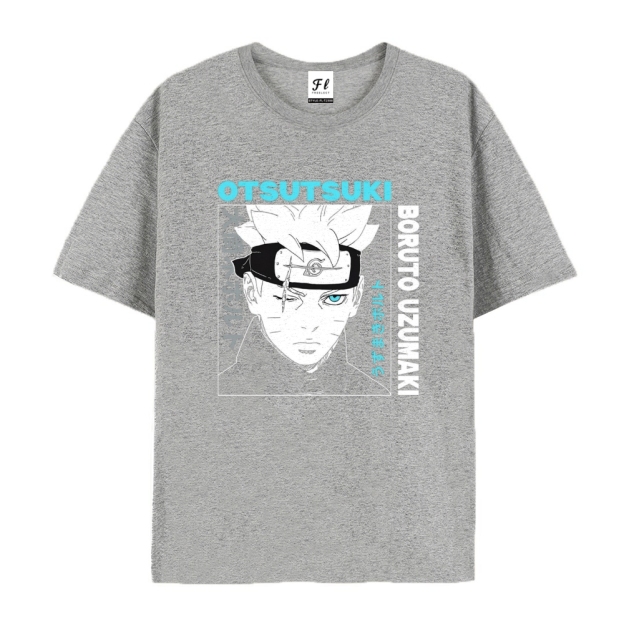 Pure Cotton Unisex Round Neck Anime T-Shirt Boruto