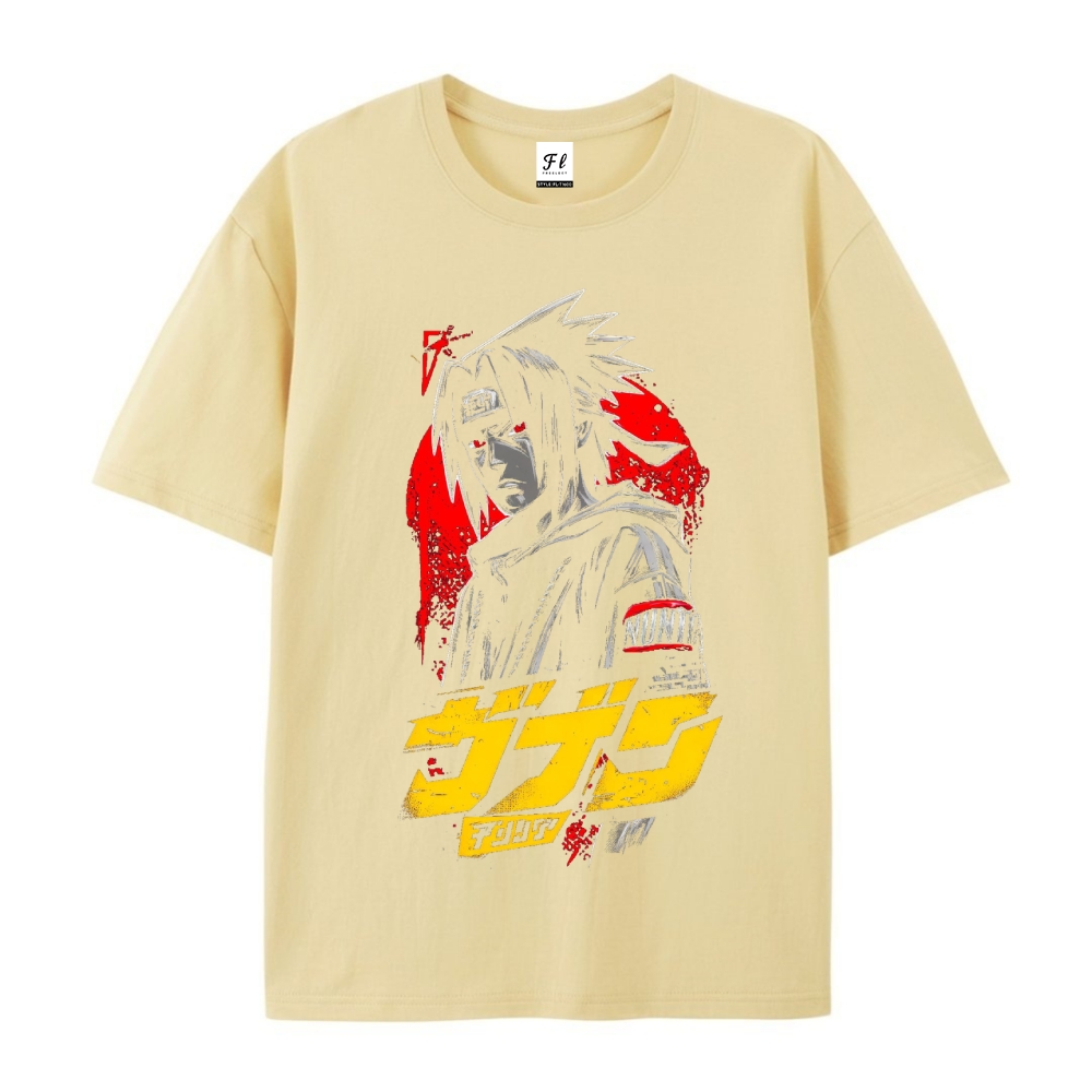 Pure Cotton Unisex Round Neck Anime T-Shirt Boruto