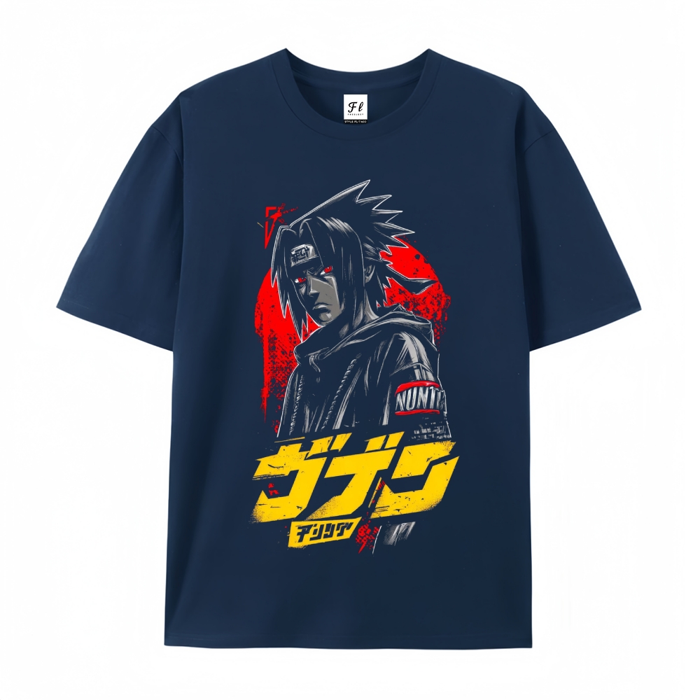 Pure Cotton Unisex Round Neck Anime T-Shirt Boruto