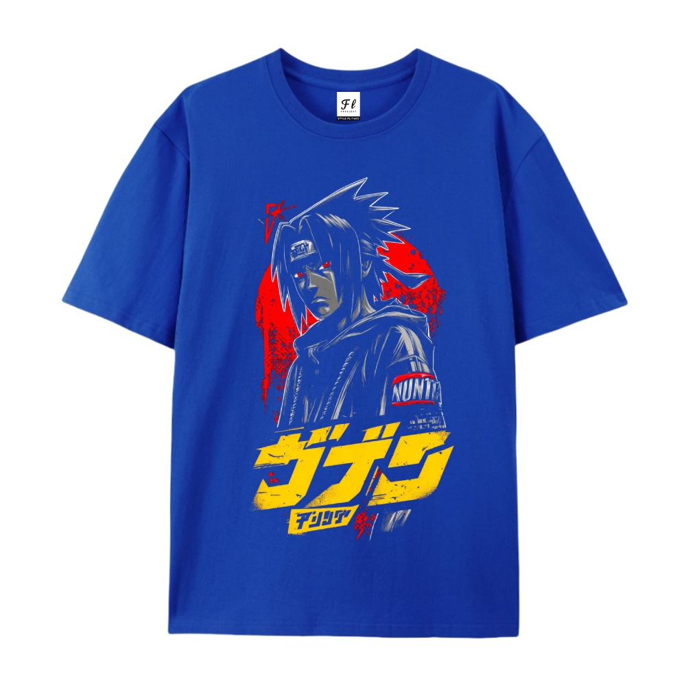 Pure Cotton Unisex Round Neck Anime T-Shirt Boruto