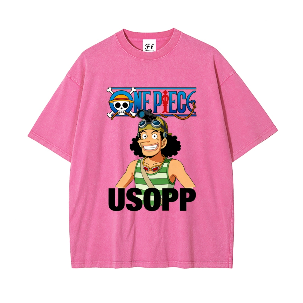 Vintage Oversized T-Shirt One Piece Usopp