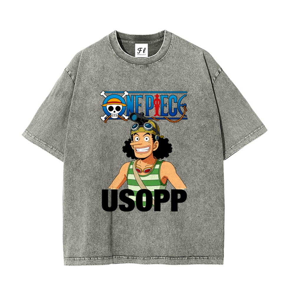 Vintage Oversized T-Shirt One Piece Usopp