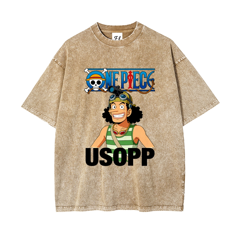 Vintage Oversized T-Shirt One Piece Usopp