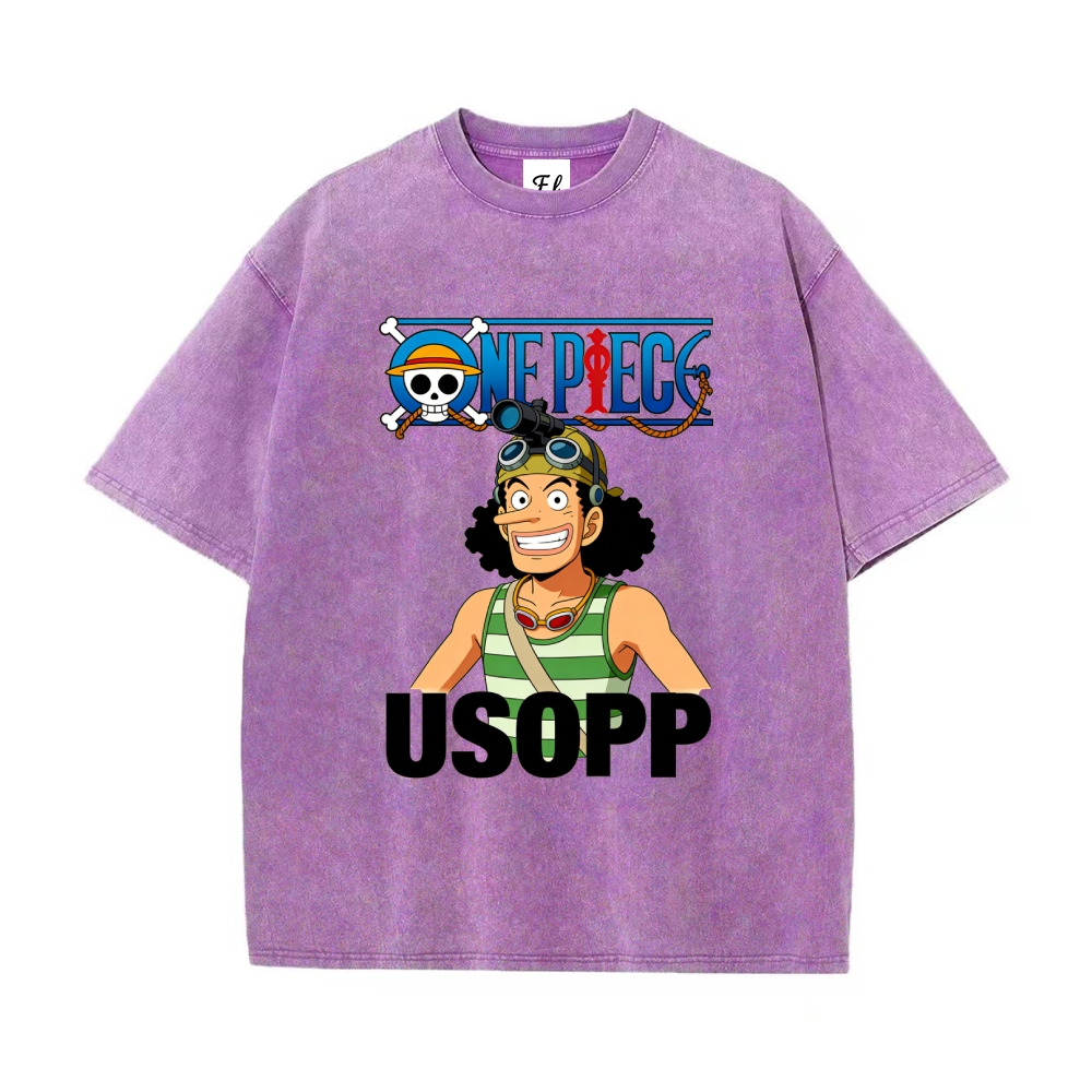 Vintage Oversized T-Shirt One Piece Usopp