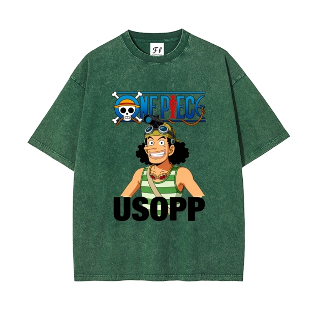 Vintage Oversized T-Shirt One Piece Usopp