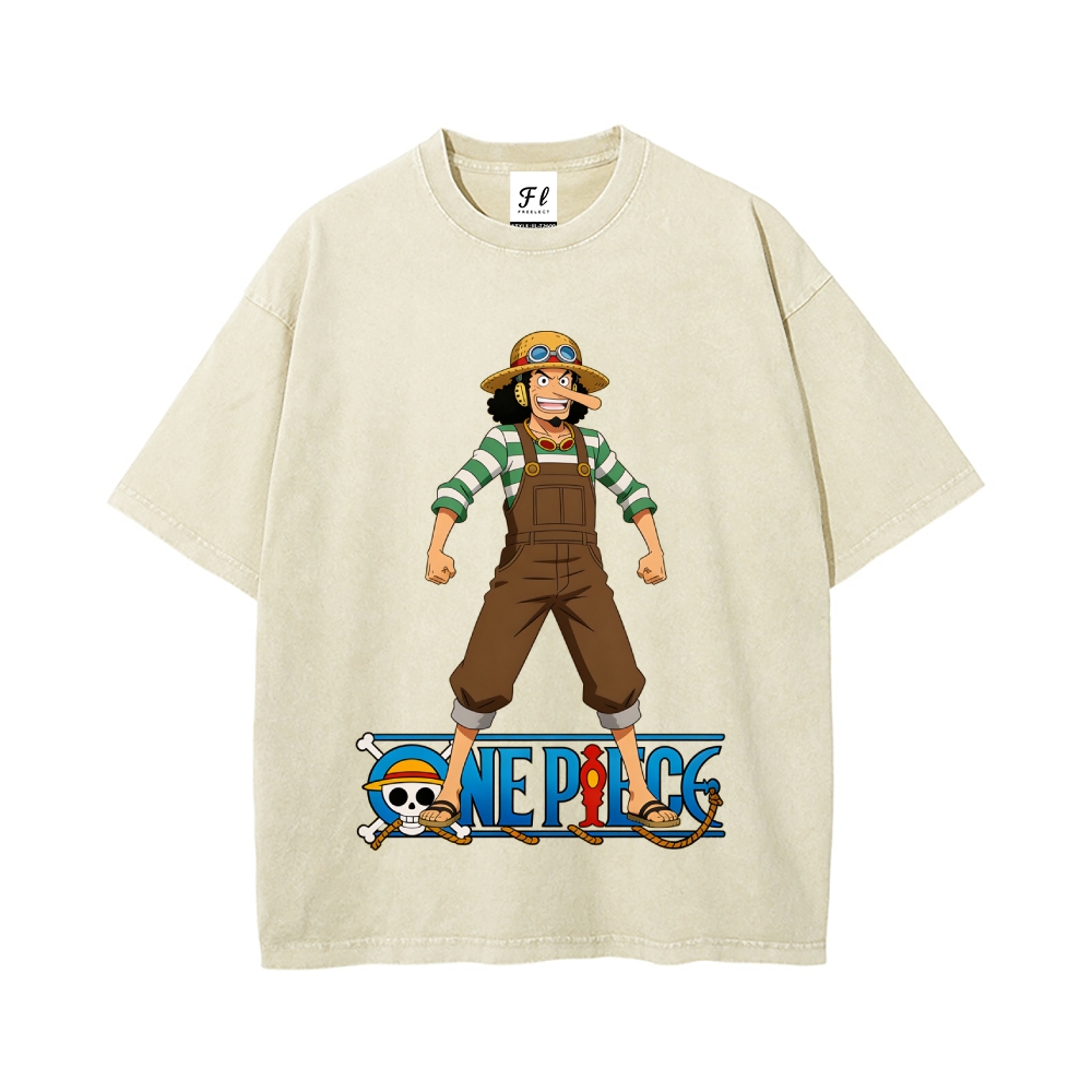 Vintage Oversized T-Shirt One Piece Usopp