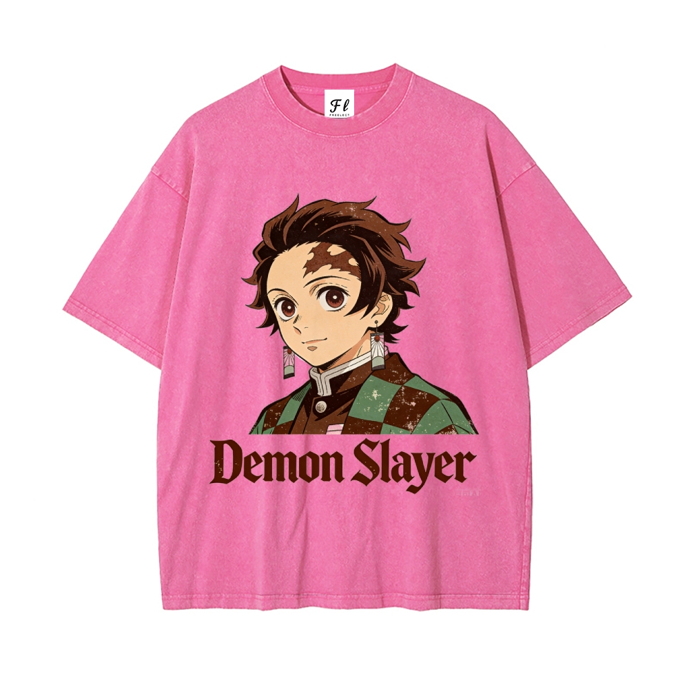 Vintage Oversized T-Shirt Demon Slayer