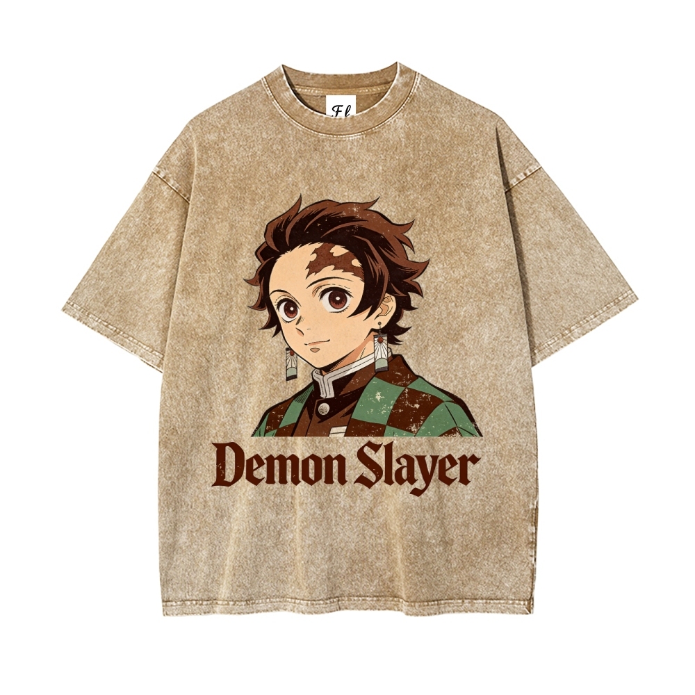 Vintage Oversized T-Shirt Demon Slayer