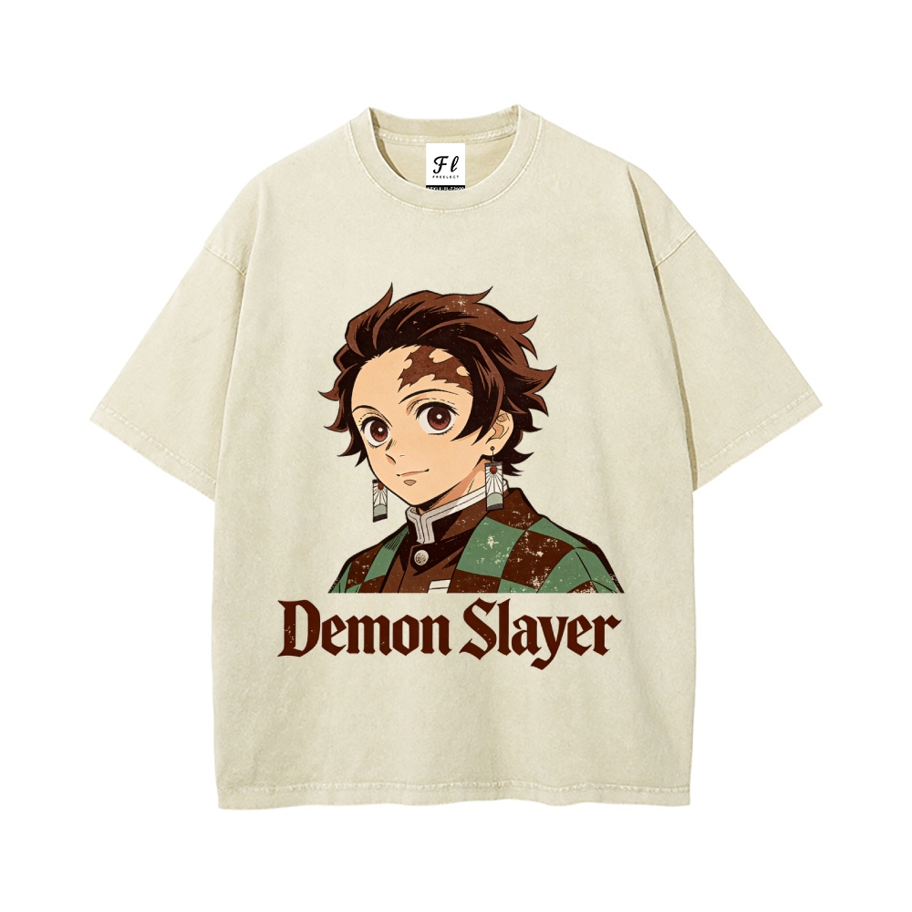 Vintage Oversized T-Shirt Demon Slayer