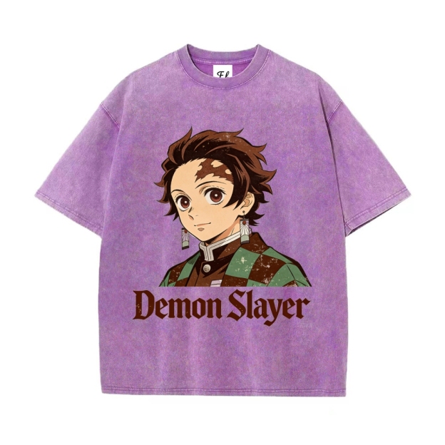 Vintage Oversized T-Shirt Demon Slayer