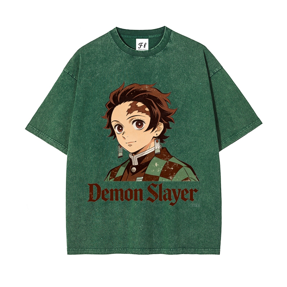 Vintage Oversized T-Shirt Demon Slayer