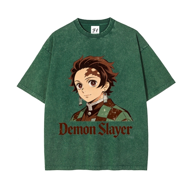 Vintage Oversized T-Shirt Demon Slayer