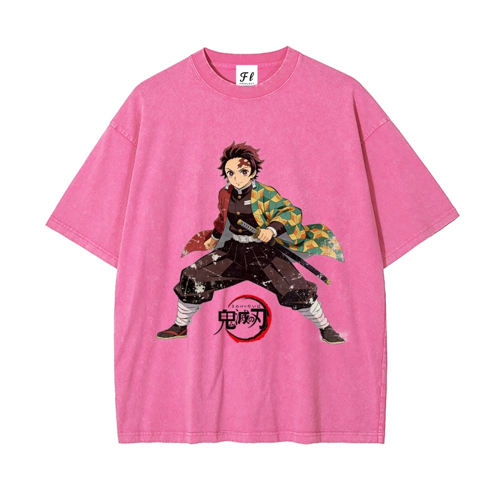 Vintage Oversized T-Shirt Demon Slayer