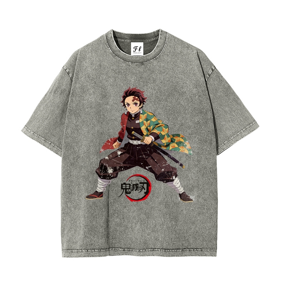 Vintage Oversized T-Shirt Demon Slayer