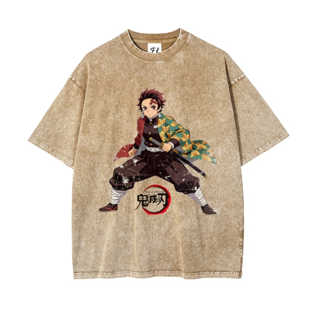 Vintage Oversized T-Shirt Demon Slayer