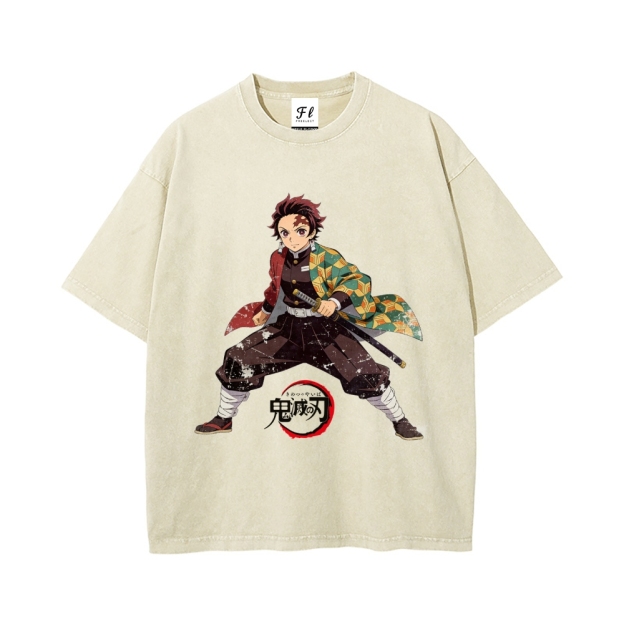 Vintage Oversized T-Shirt Demon Slayer