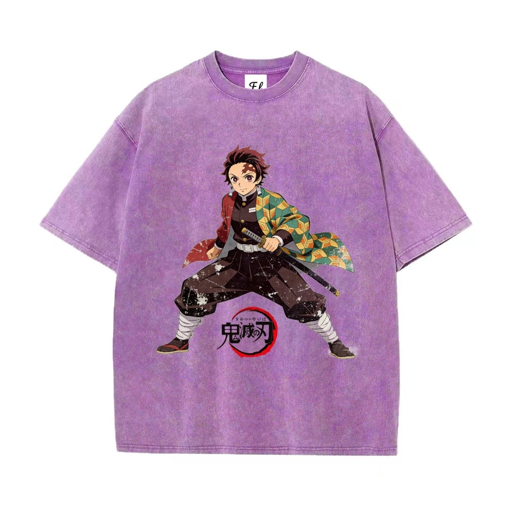 Vintage Oversized T-Shirt Demon Slayer