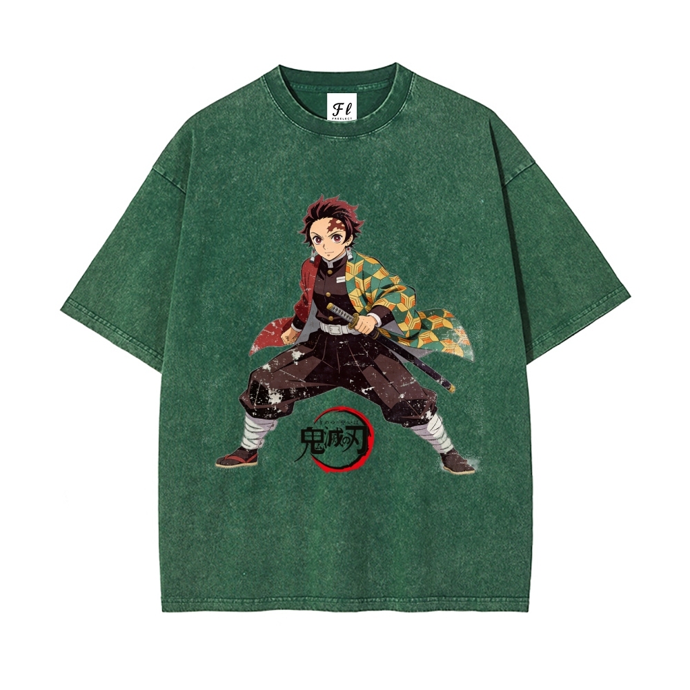 Vintage Oversized T-Shirt Demon Slayer