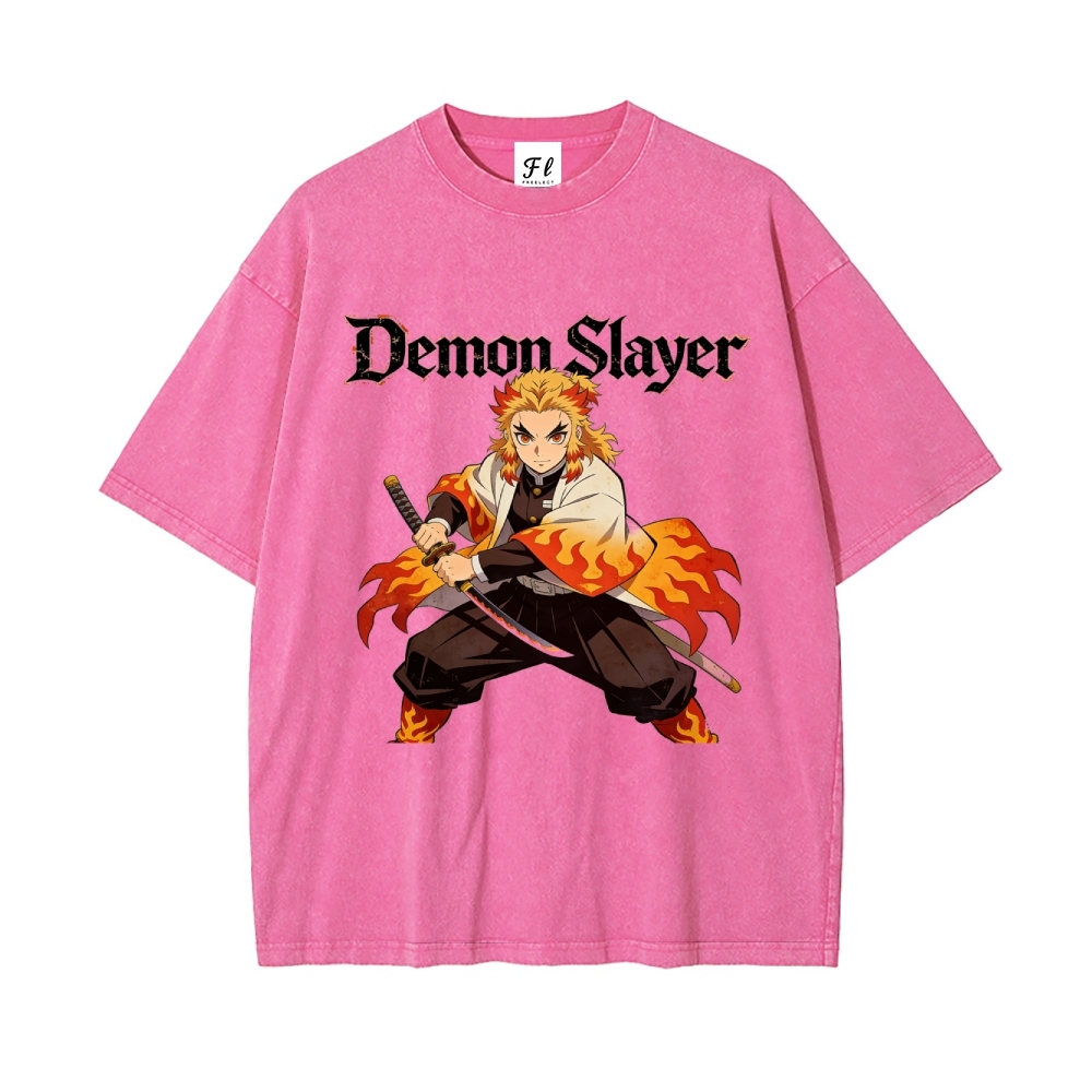 Vintage Oversized T-Shirt Demon Slayer