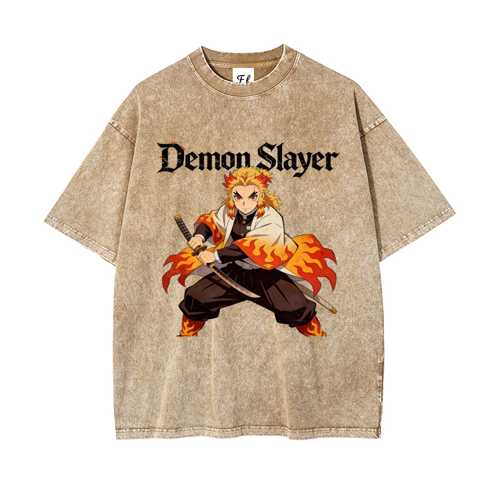 Vintage Oversized T-Shirt Demon Slayer