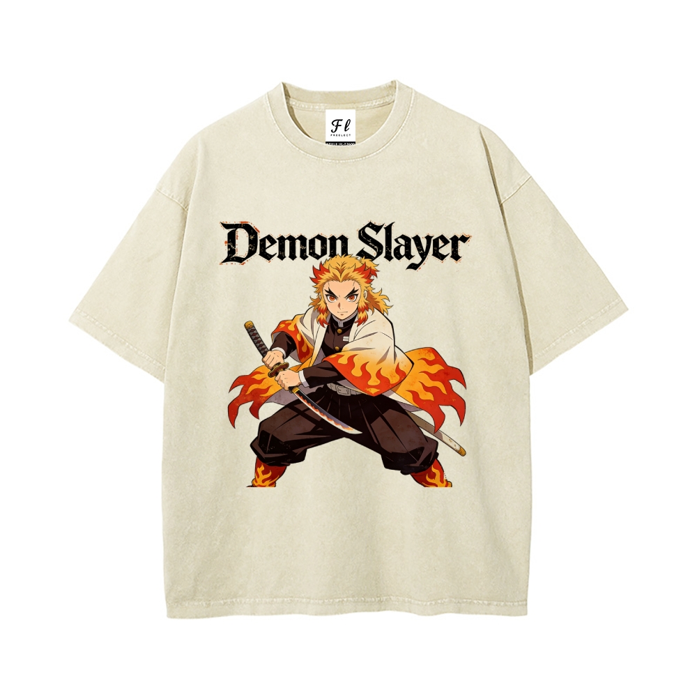 Vintage Oversized T-Shirt Demon Slayer