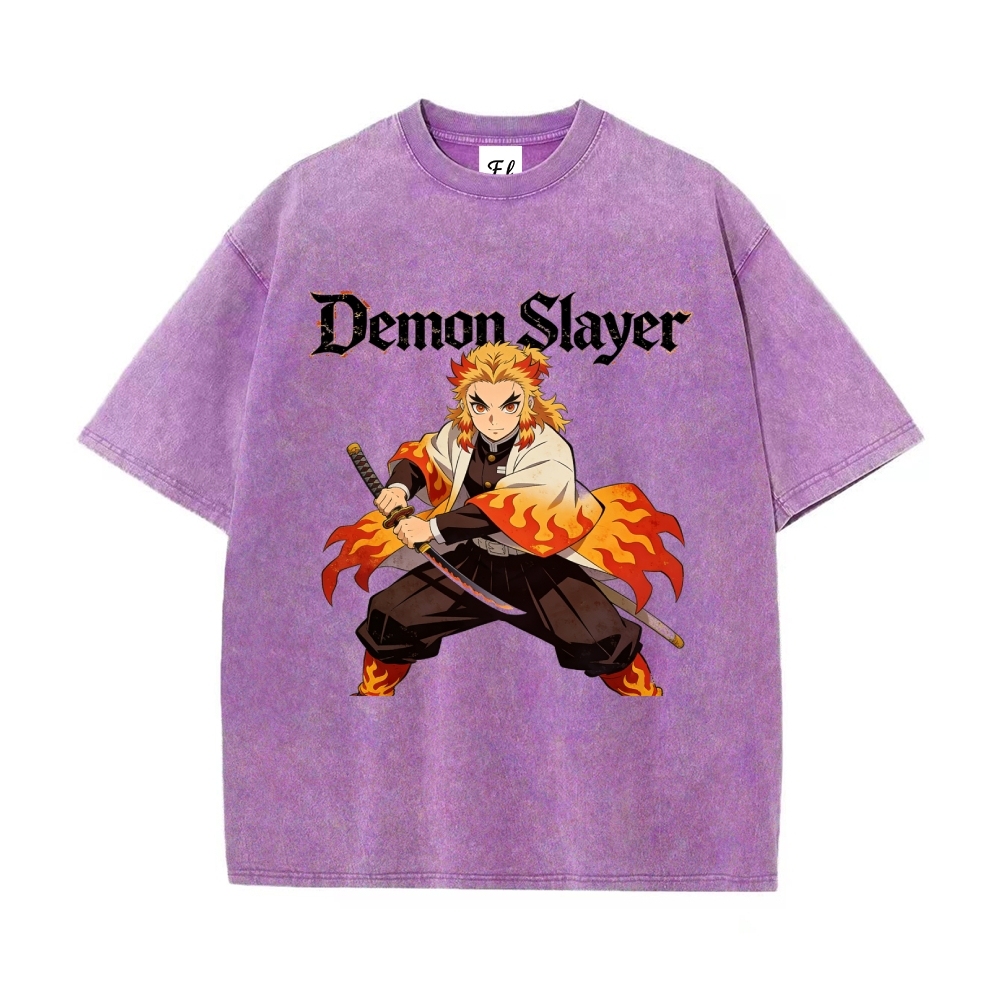 Vintage Oversized T-Shirt Demon Slayer