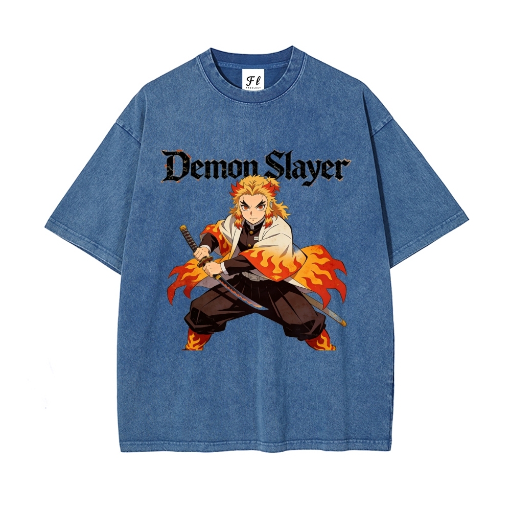 Vintage Oversized T-Shirt Demon Slayer