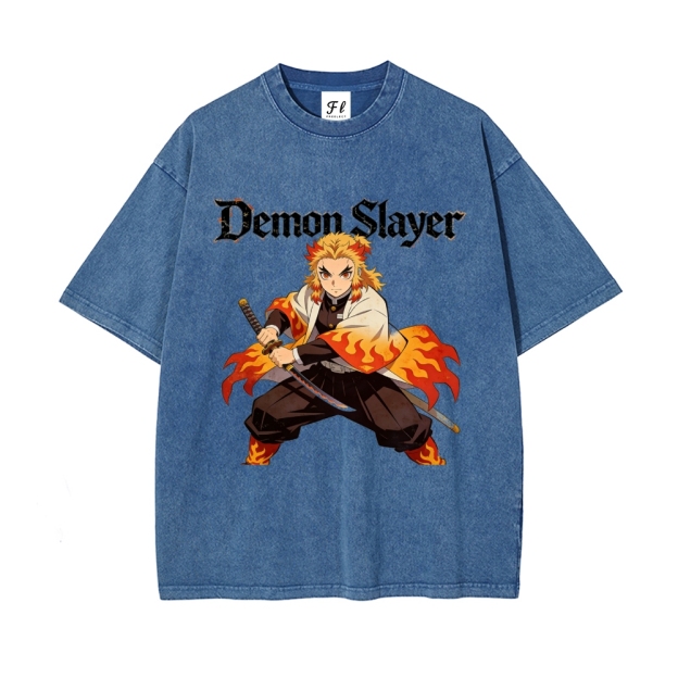 Vintage Oversized T-Shirt Demon Slayer
