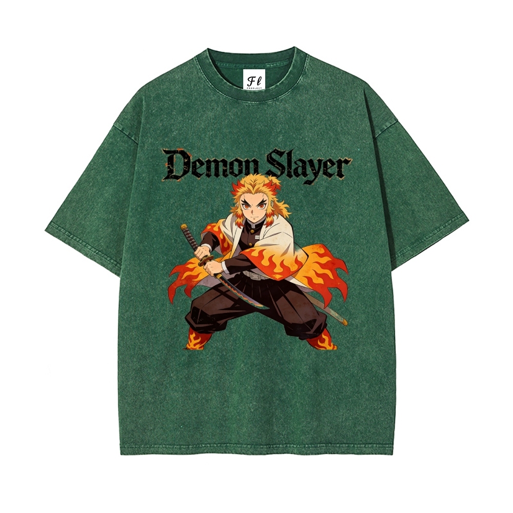 Vintage Oversized T-Shirt Demon Slayer