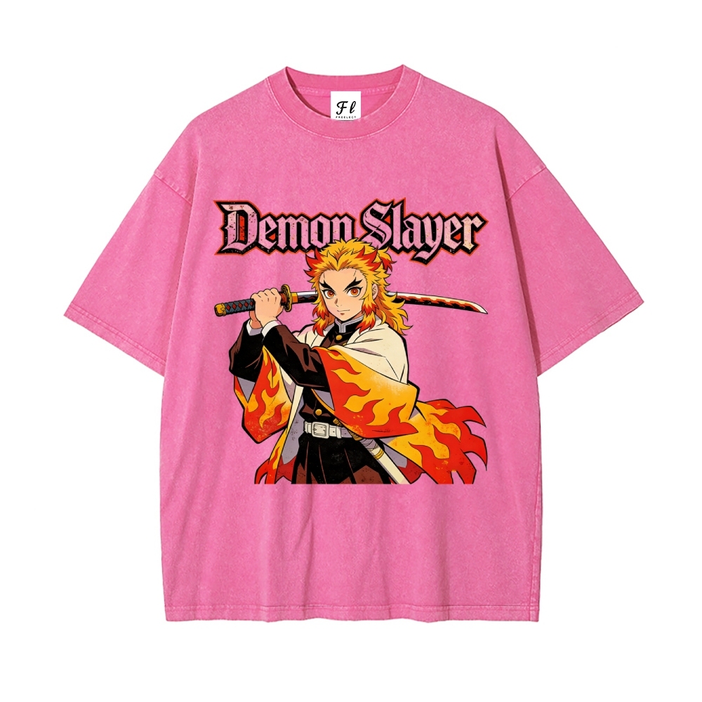 Vintage Oversized T-Shirt Demon Slayer