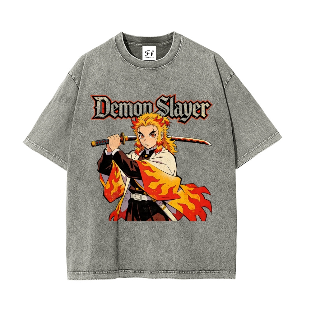 Vintage Oversized T-Shirt Demon Slayer