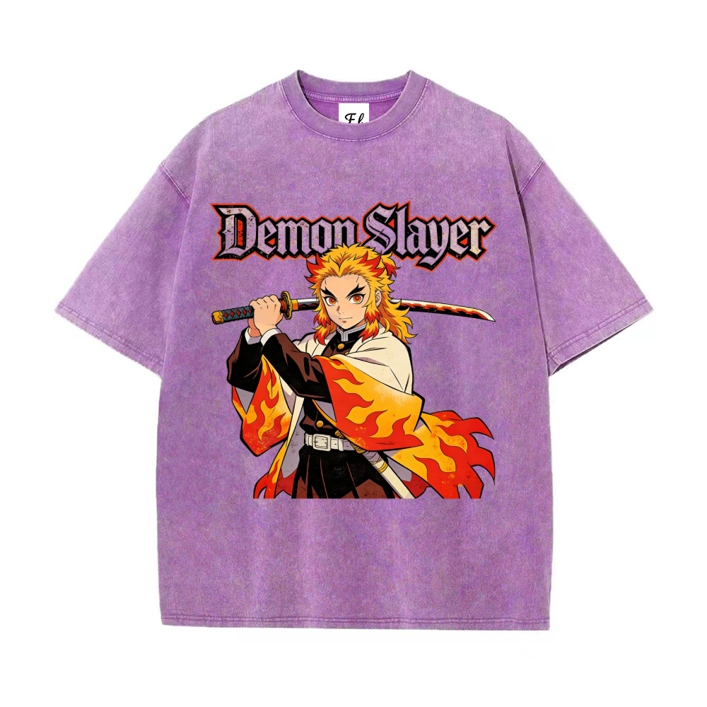 Vintage Oversized T-Shirt Demon Slayer