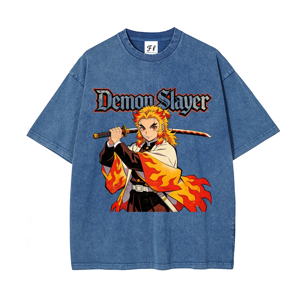 Vintage Oversized T-Shirt Demon Slayer