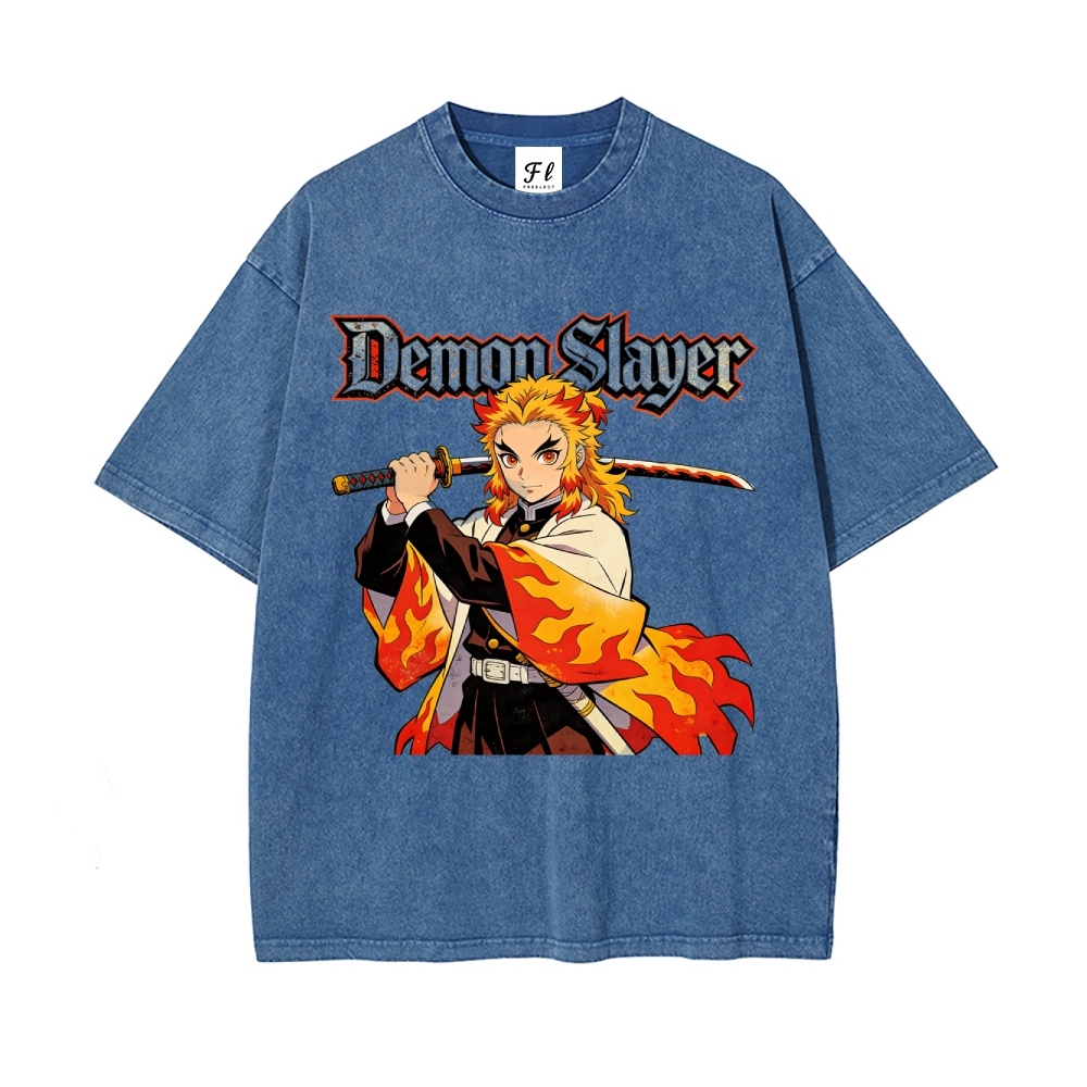 Vintage Oversized T-Shirt Demon Slayer