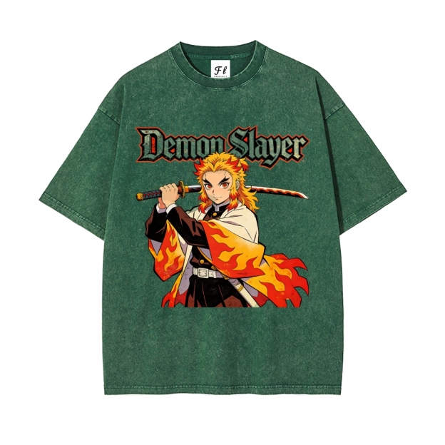 Vintage Oversized T-Shirt Demon Slayer