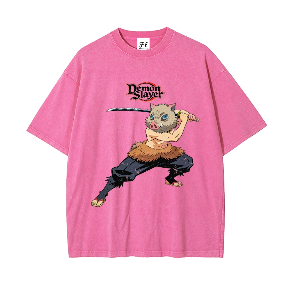 Vintage Oversized T-Shirt Demon Slayer