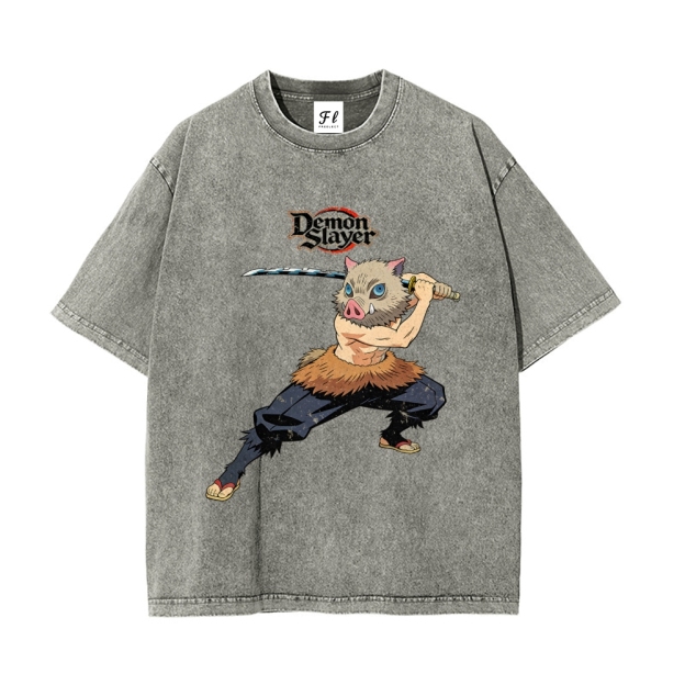 Vintage Oversized T-Shirt Demon Slayer